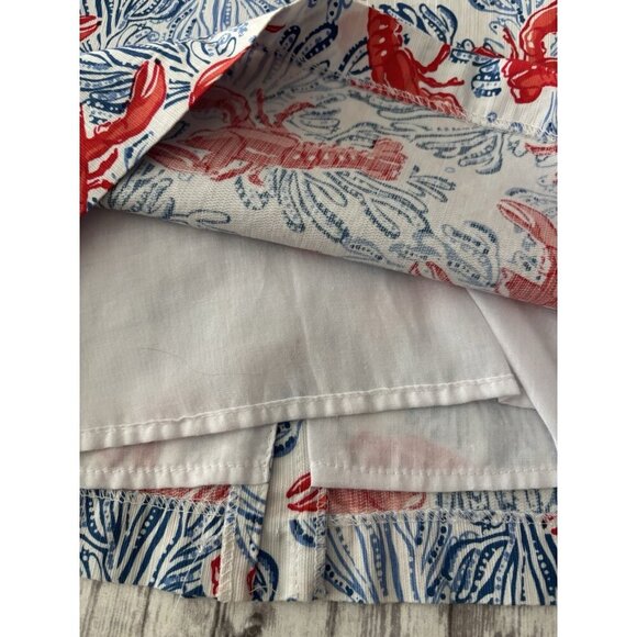 TOMMY BAHAMA Kids Girls Lobster Coral Print Shift Tank Dress Size US 7 - Picture 6 of 8